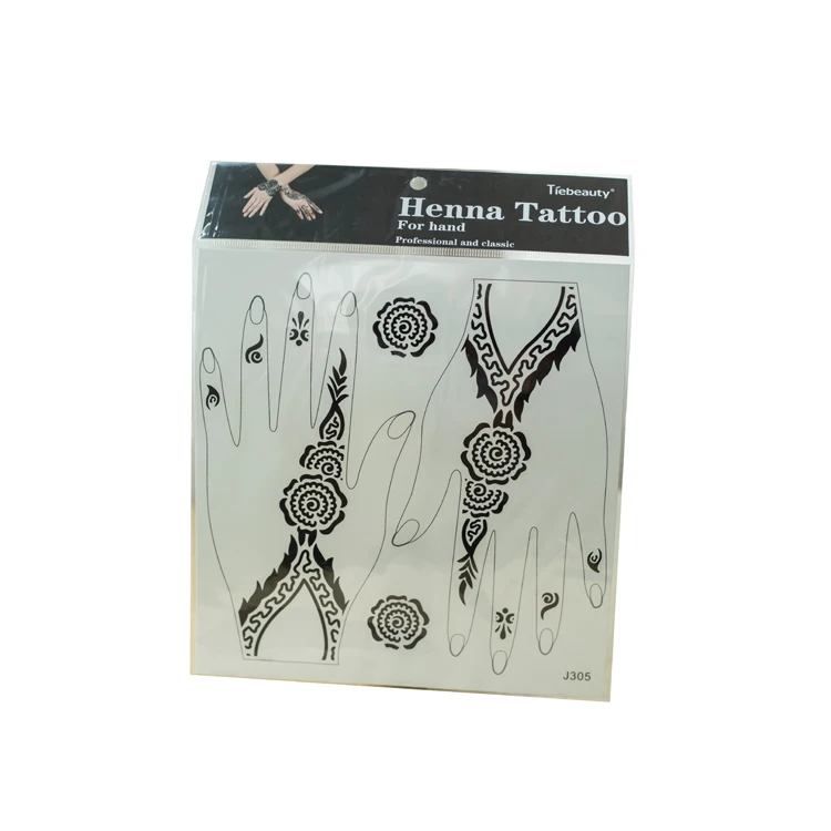 Custom temporary hanna tattoo sticker hand tattoo sticker with flower logo