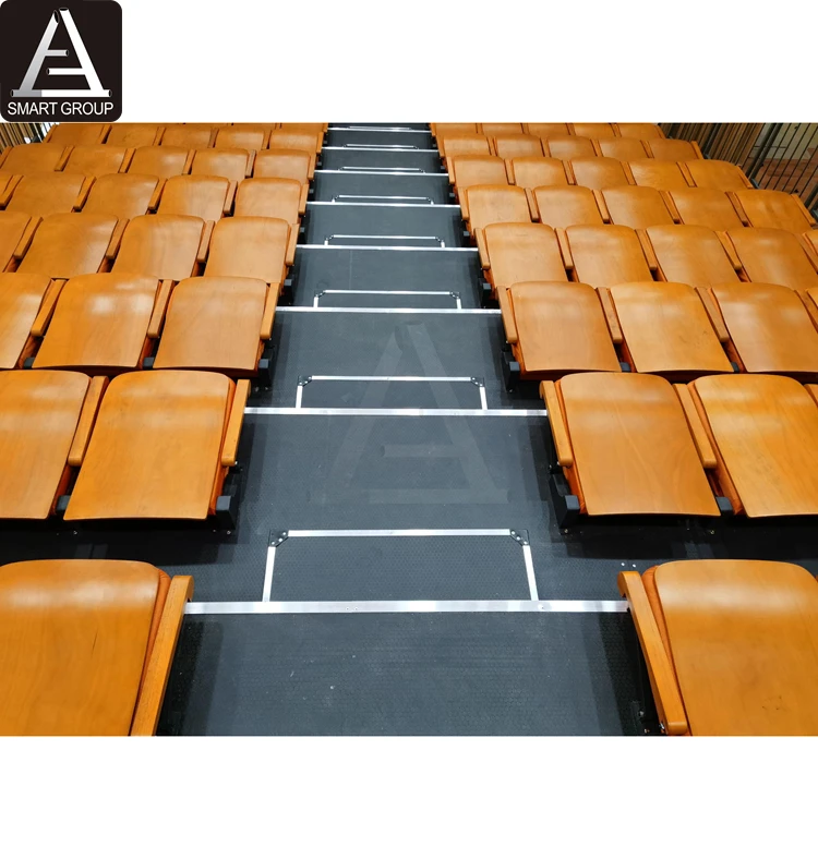 Comfortable auditorium used retractable bleachers seating,theater bleachers for sale