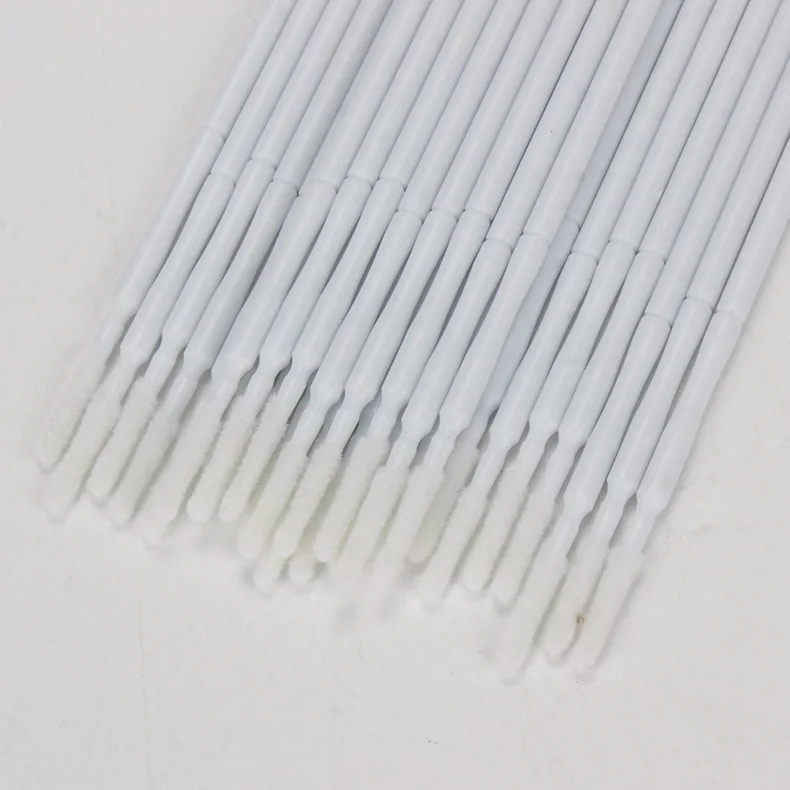 100pcs Long Head Cotton Swab Plastic Disposable Eyelash Cleaning Stick Lash Removing Mascara Micro Brush