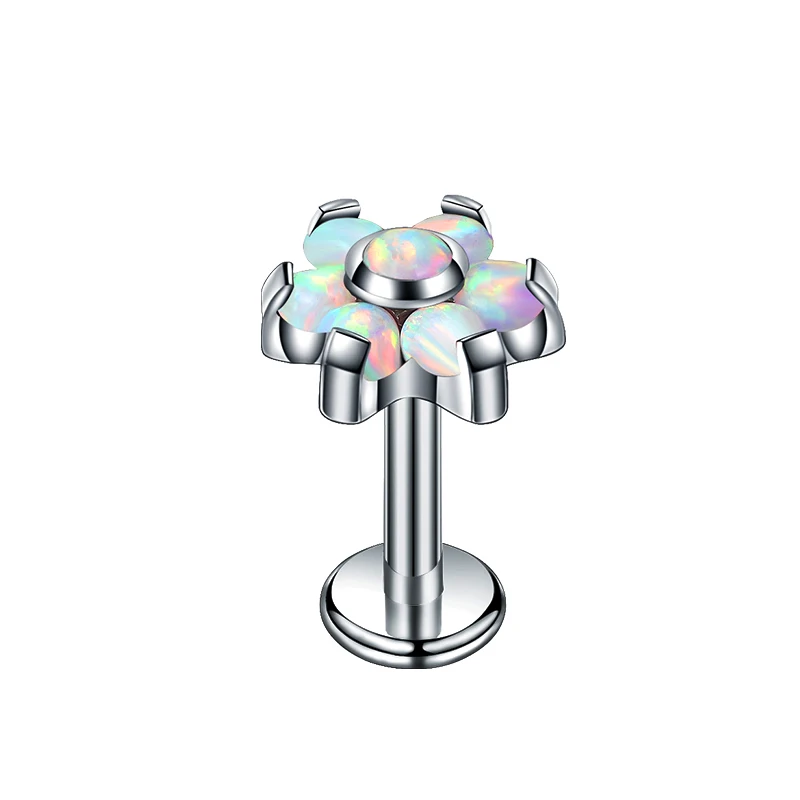 Chinese Manufacturer Titanium Piercing Shinny Zircon Seed Bead Stud Earrings