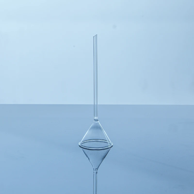 Laboratory Supply Borosilicate Glass Triangle Funnel Glass Conical Funnel