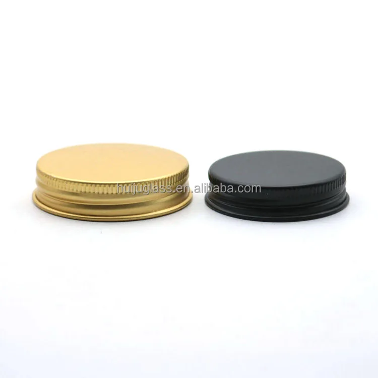 58mm 70mm 89mm 89-400 Matt Black Aluminium Lid for 16oz Amber Glass Jar