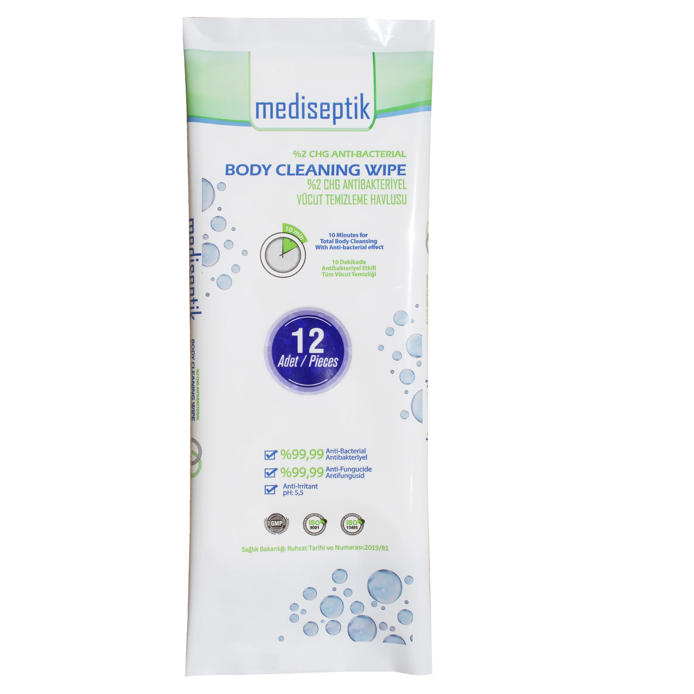 
Mediseptik Anti-Bacterial Body Cleansing Wipe 