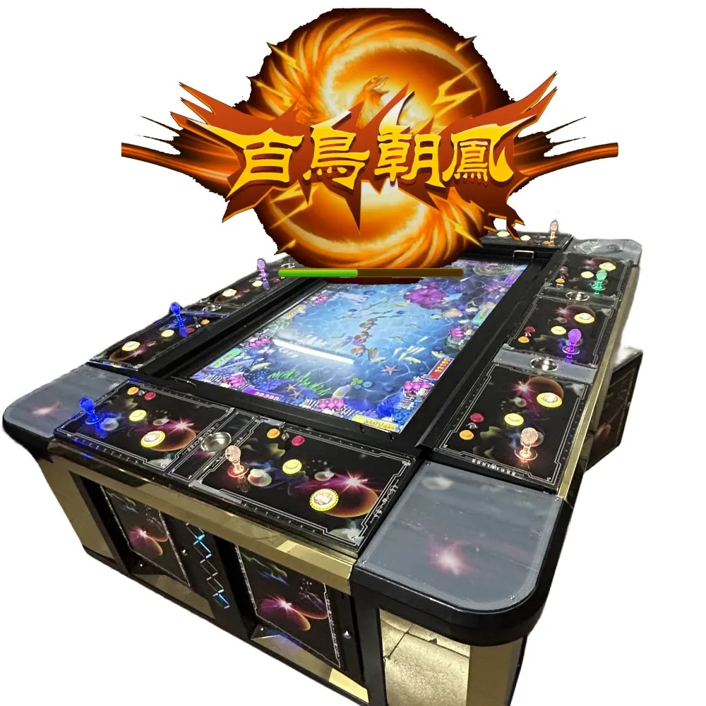 NEW Asia fish game machine Table top shooter Video lottery birds and phoenixes