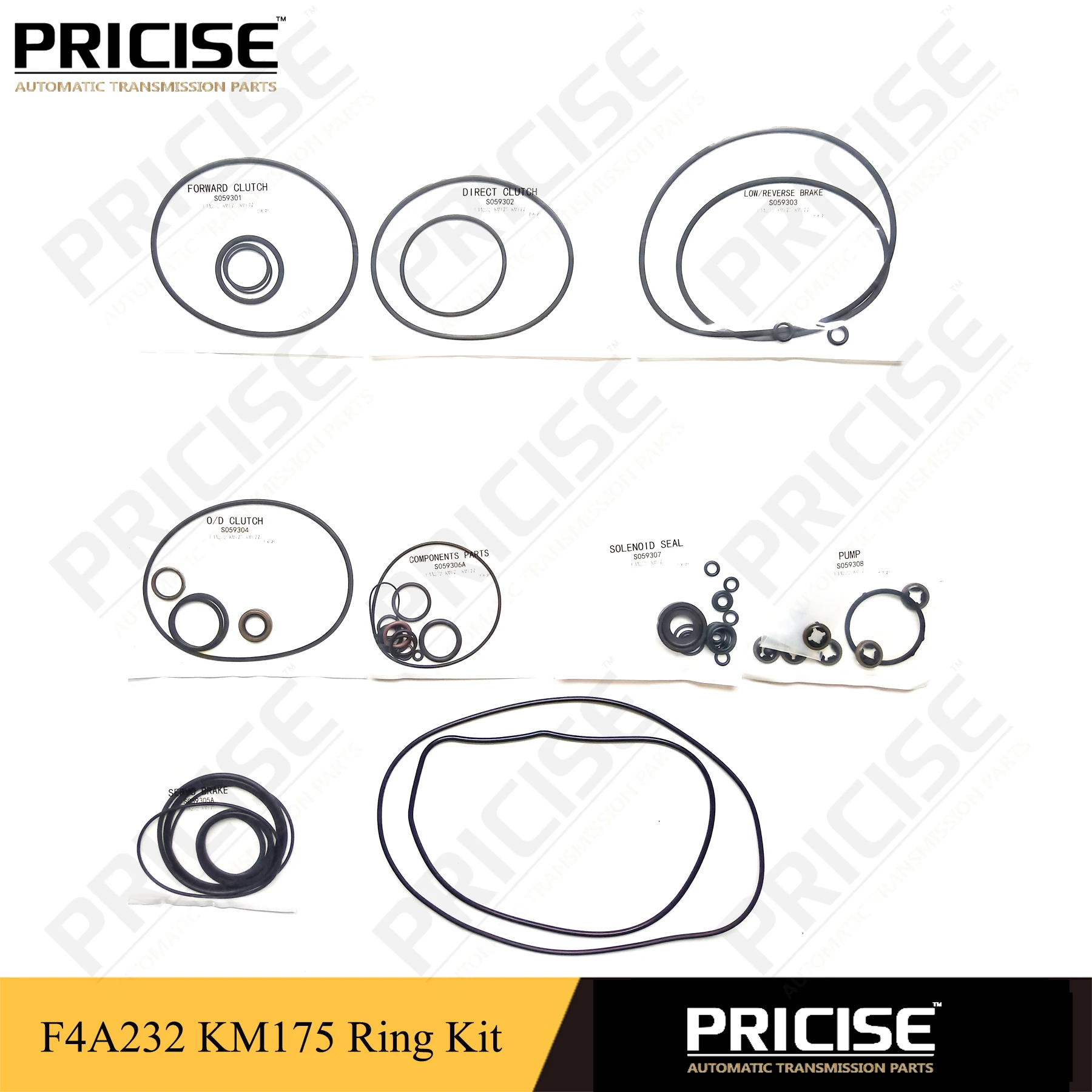 F4A232 transmission clutch solenoid seal ring sub kit KM175 K059A