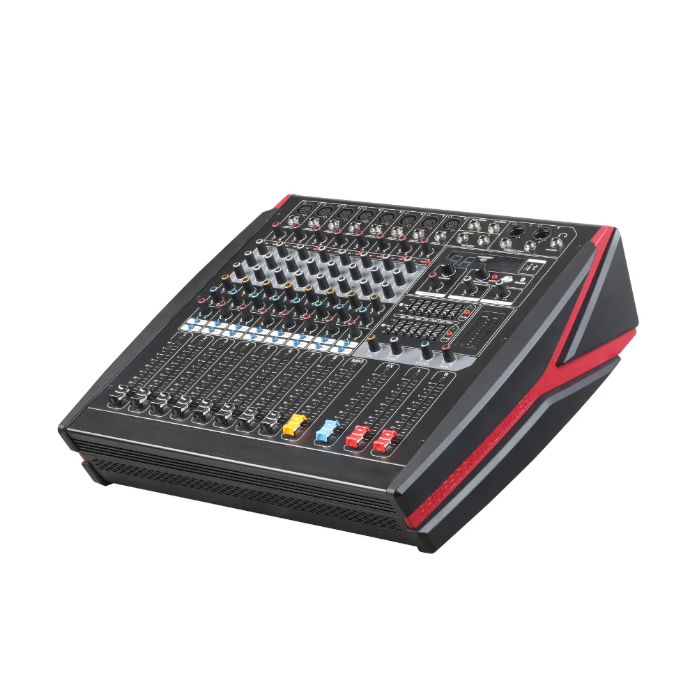 AKS Digital Mixer with 8 Channel and Each Channel with 3-bandEQ for Audio Sound Equipment