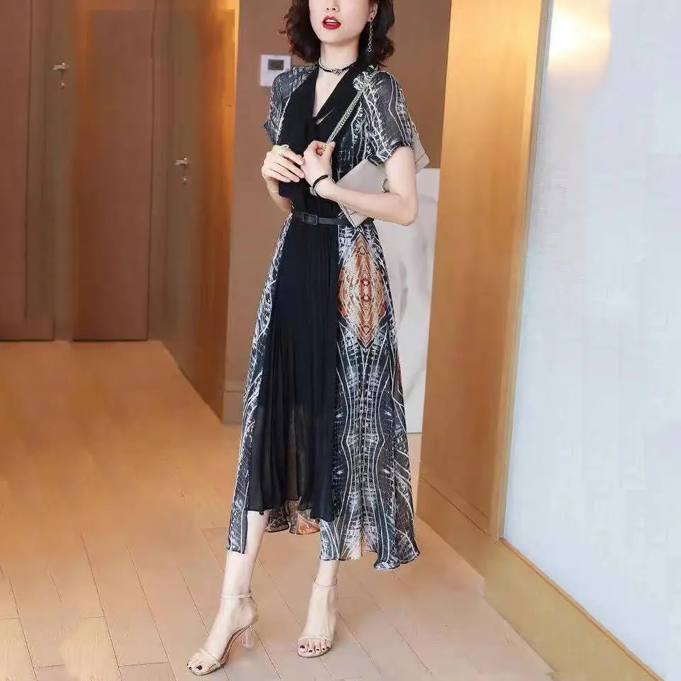 
Womens Boho Peasant Ruffle Stretchy Short Sleeve Long Dress And A Gorgeous Ankle Length Dress With Square Neckline 