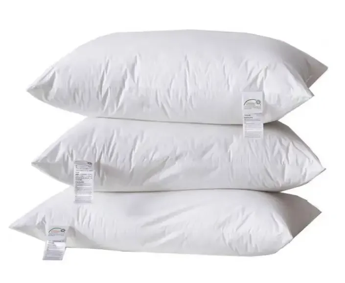 Factory direct 5 Star Luxury Hilton Hotel Collection Sleeping Microfiber Goose Down Filling White Pillow Hilton Hotel