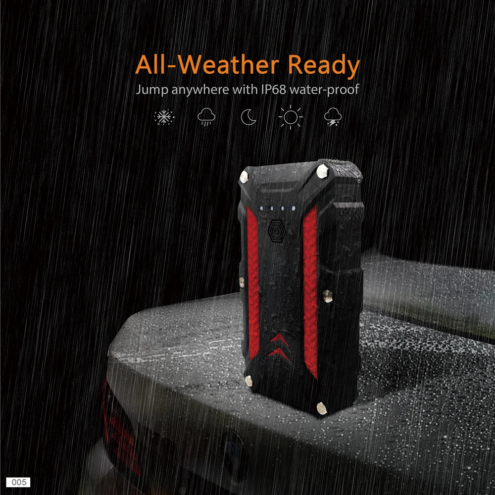 Portable Charger Starting Device Emergency tool multi-function battery portable 12V car jump starter With box