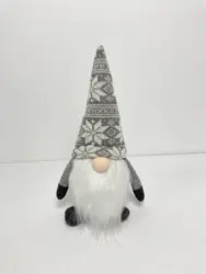 Plush Christmas Gnome with LED Light Handmade Swedish Tomte Gnomes Decorations Santa Elf Table Ornaments For Holiday Decor Gift