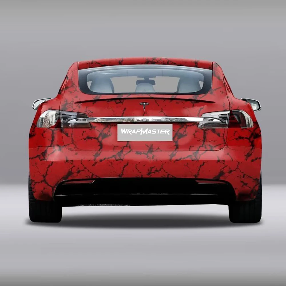 WRAPMASTER 1.52*20meter black red car vinyl wrap rolls full vehicle wrap cost