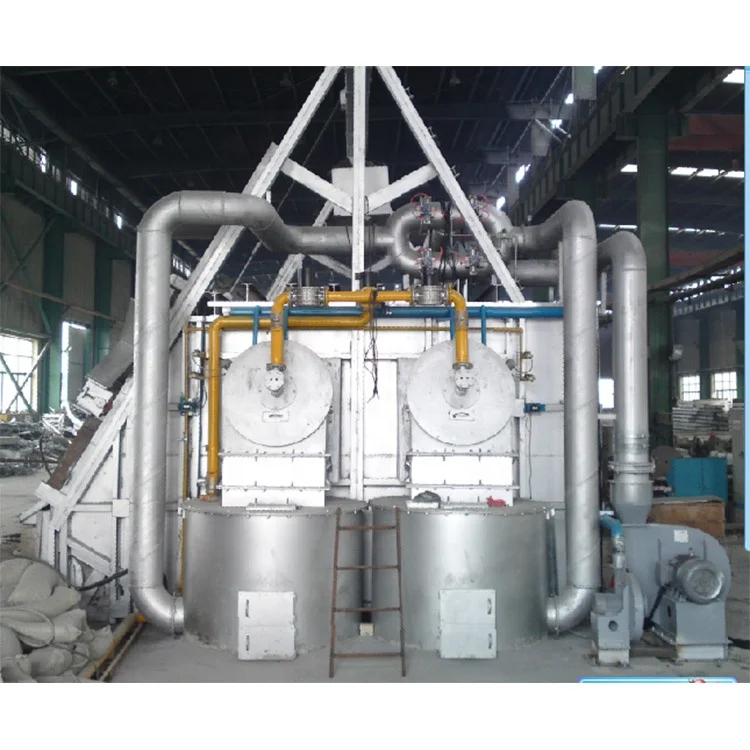 8 Ton Natural Gas Induction Aluminium Melting Furnace