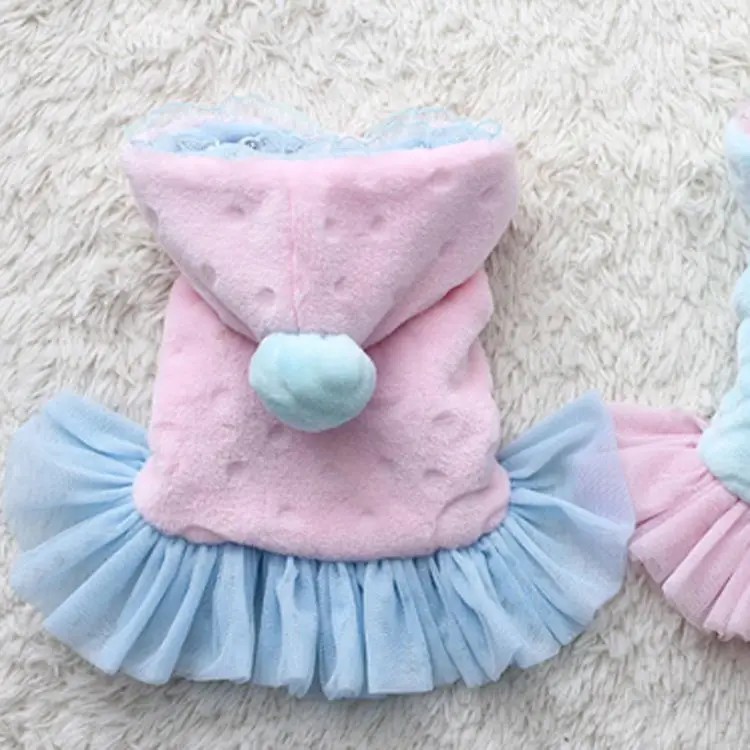 
Wholesale soft touch pet outfit apparel coat affordable small girl dog clothes cheap free shipping 