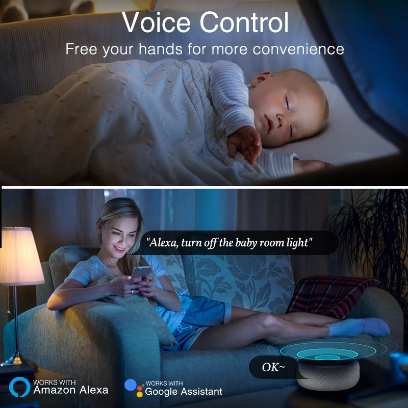 Tuya Smart Life App Remote Control wifi Electrical Switch smart switches Smart Light Switch work with alexa google home