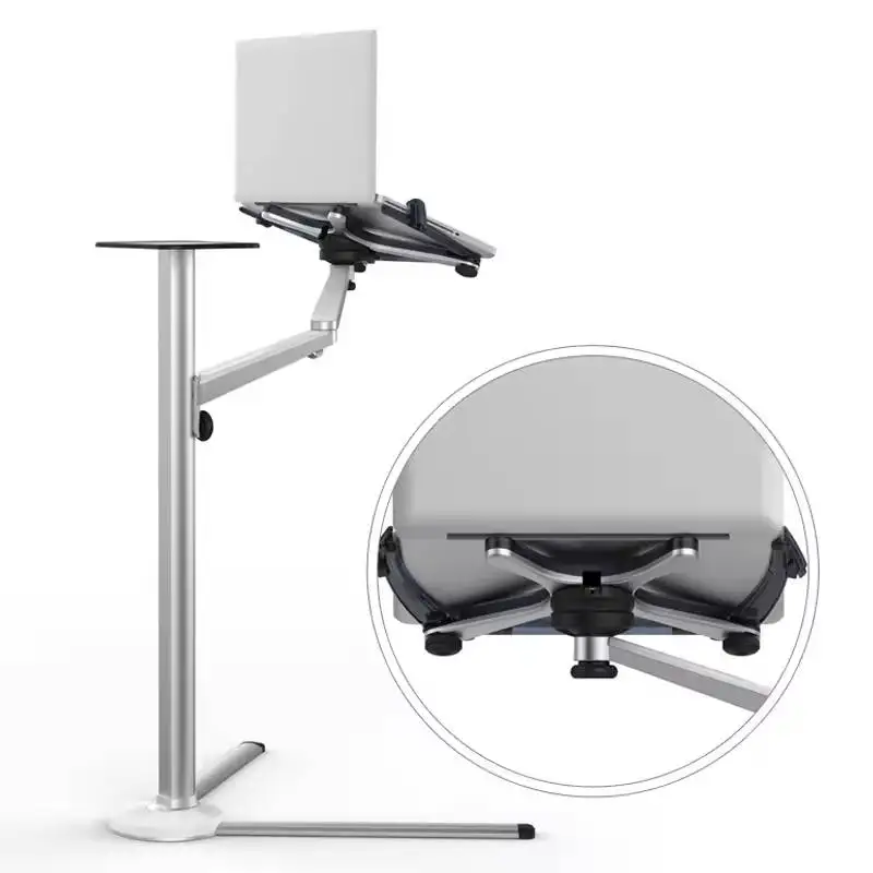 Adjustable height mobile phone foldable cellphone metal aluminium notebook riser stand portable tripod phone holder for stand
