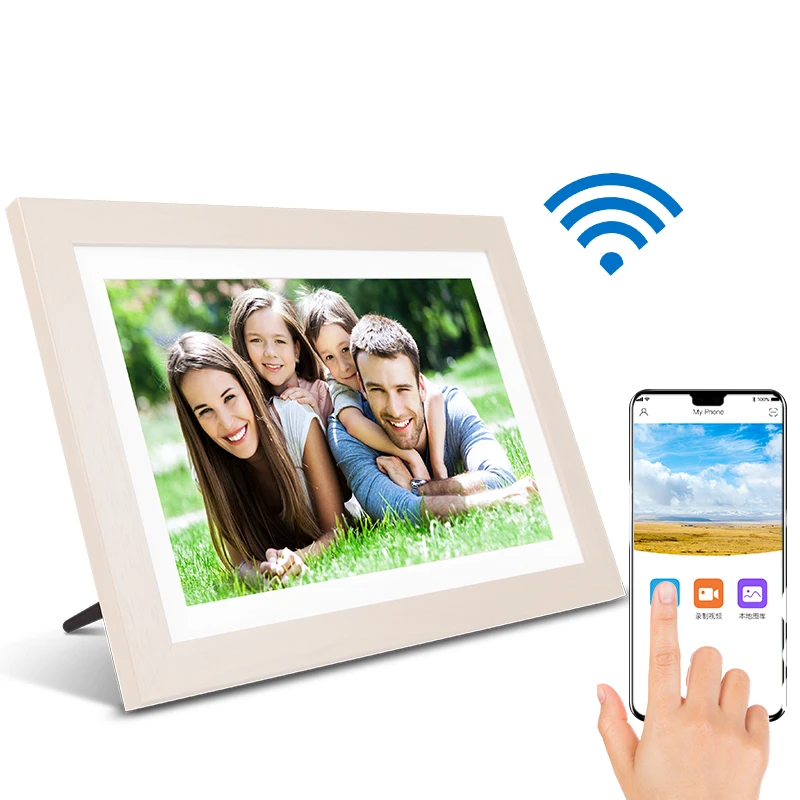Оптовая продажа по заводской цене 10 1 дюймовая цифровая фоторамка IPS WiFi электронная под