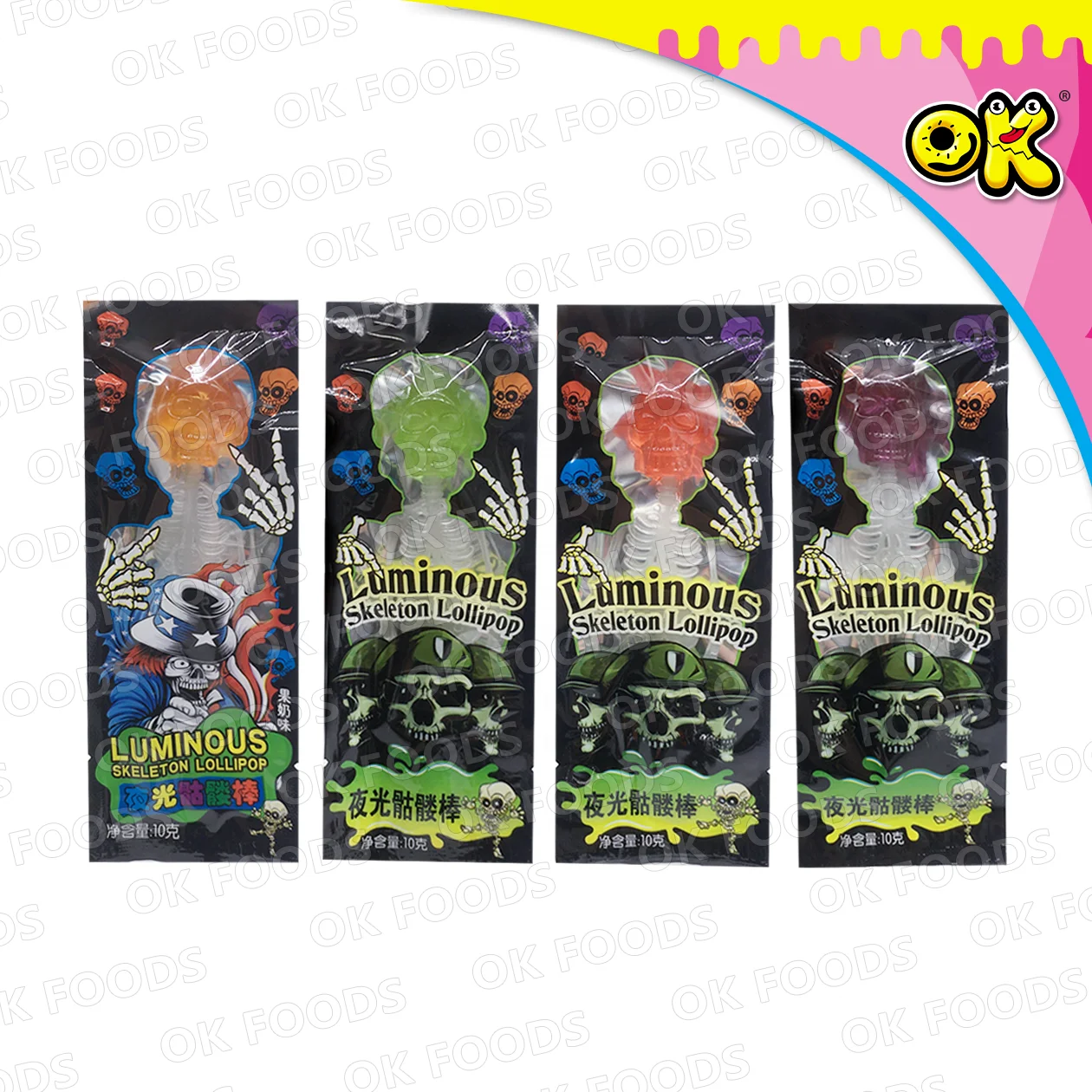 Skull candy   With the fluorescent