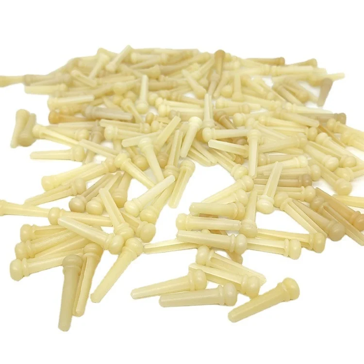 BP-03 Bone Bridge Pins and Stoppers for Folk Guitar Fixed String None Non-Bleaching Accessories for Stringed Instruments