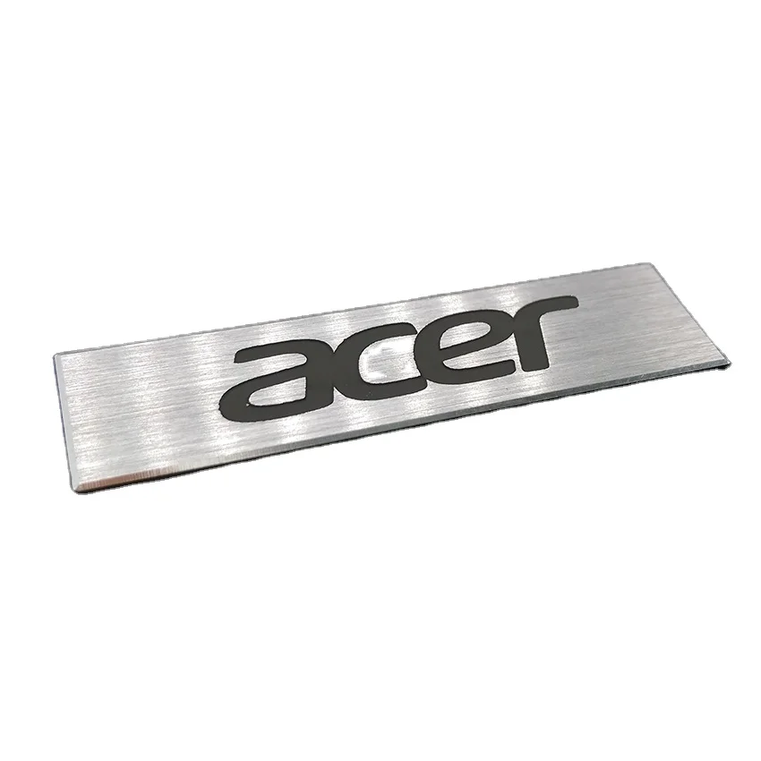 New Customized Factory Gift Silver Logo Sticker Label 3D Printer Label Sticker  Nickel Metal Nameplate