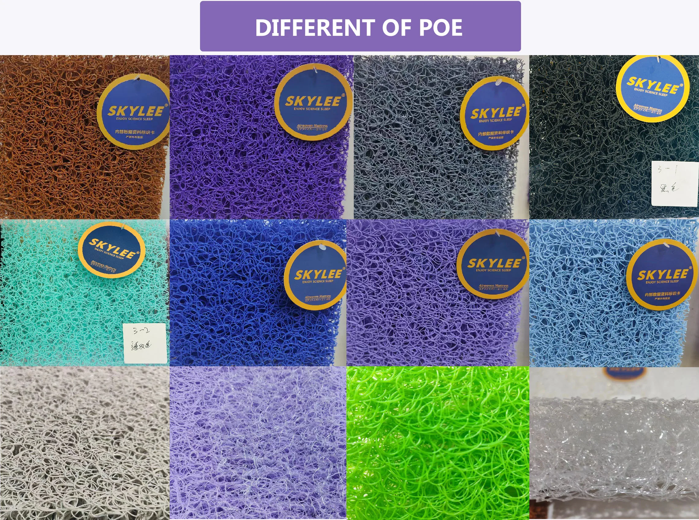 POE 4 D breathable safe air permeable waterproof high quality non-toxic washable food grade sleeping mattress