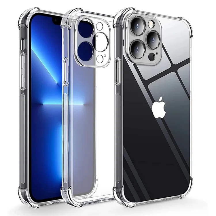 Прозрачные чехлы для Iphone 13 12 11 прозрачный противоударный чехол мобильного телефона Pro Max мягкий из ТПУ