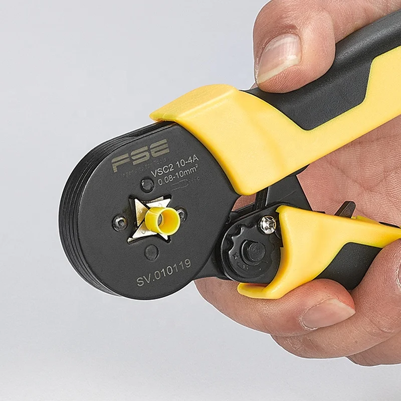 VSC2 10-4A high quality hand insulated terminal crimping pliers Mini-type Self-adjustable  Crimping Plier, 0.08-10mm2