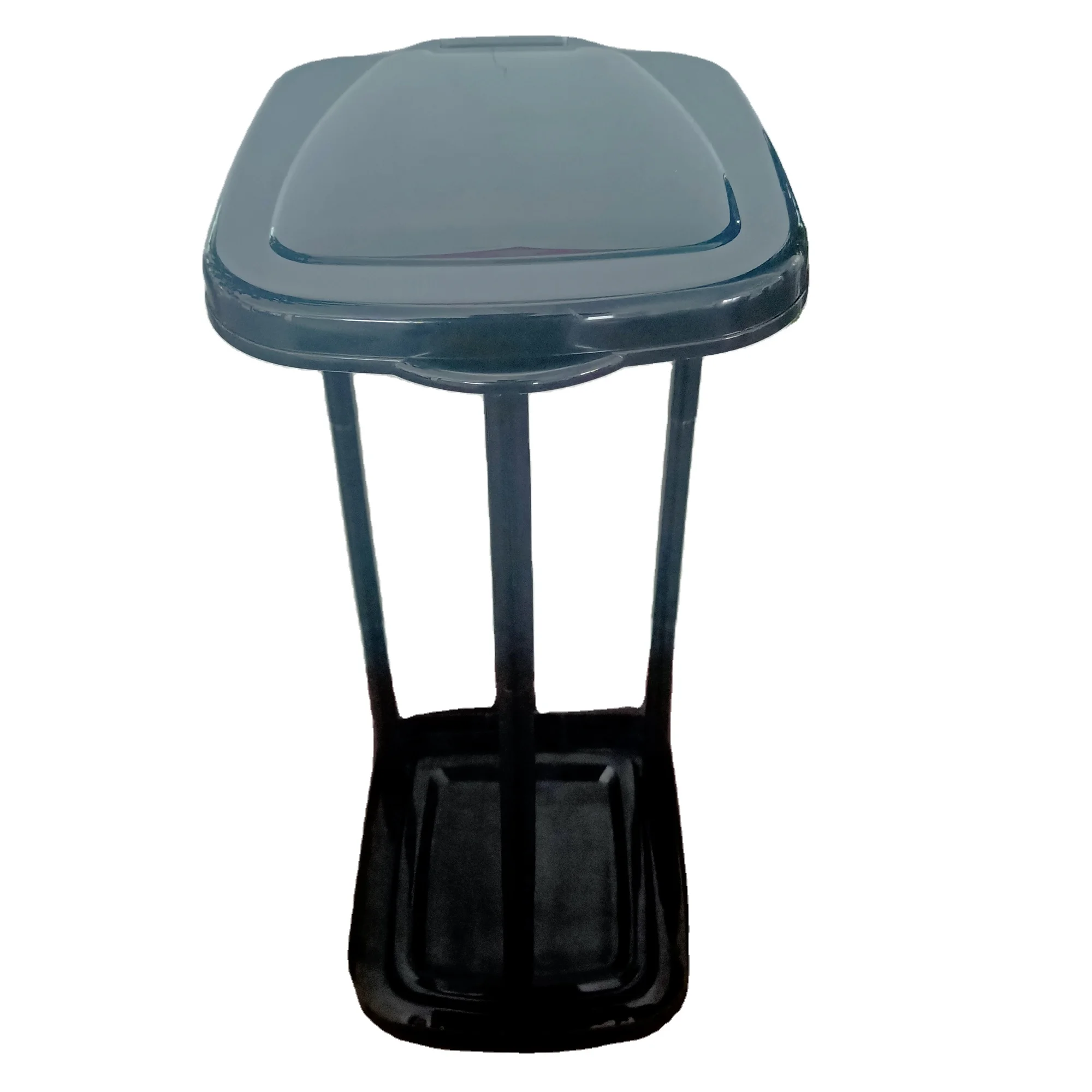 Folding Portable 90L Trash Rubbish Waste Bag Frame Stand Holder With Cover