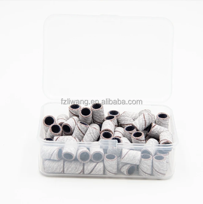 High Quality Sanding Bands For Electric Manicure Machine 240#/180/120/80 Grit Nail Drill Grinding Bit Files Pedicure Tool Set