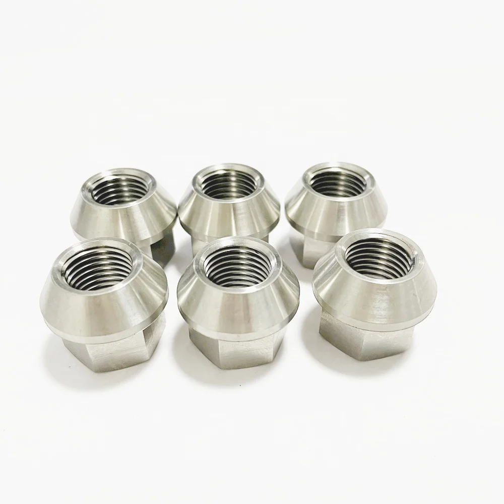 M12, M14 оптом GR5 Колесные гайки из титанового сплава, титановые гайки для автомобиля