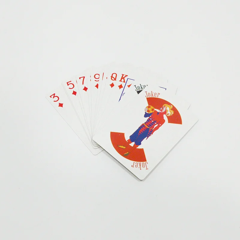 Wholesale Custom Poker Game Printed Cardboard Waterproof Chip Poker Set