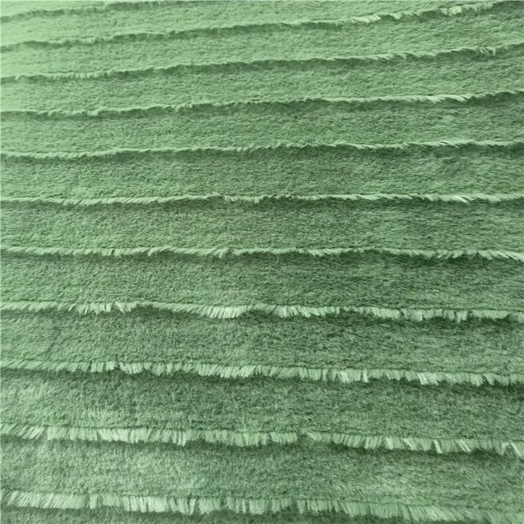 Tassels Polyester Faux Rabbit Fur Shearling Plush Fabric