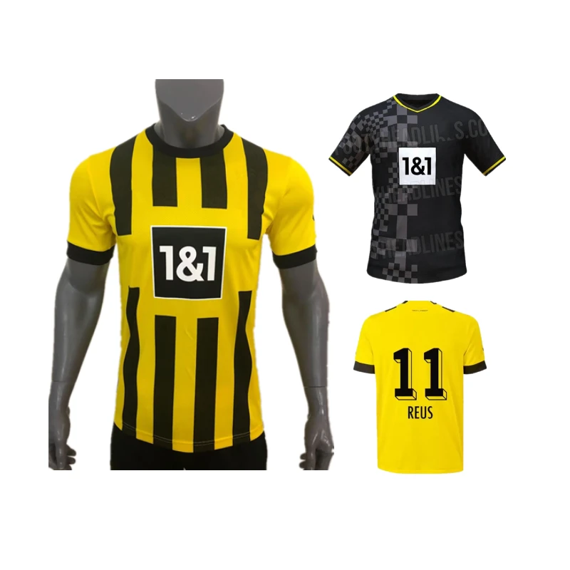 wholesale 22-23 Dortmund soccer jersey home away men HAALAND football shirt customize REUS DORTMUND NEONGELB BELLINGHAM BRANDT