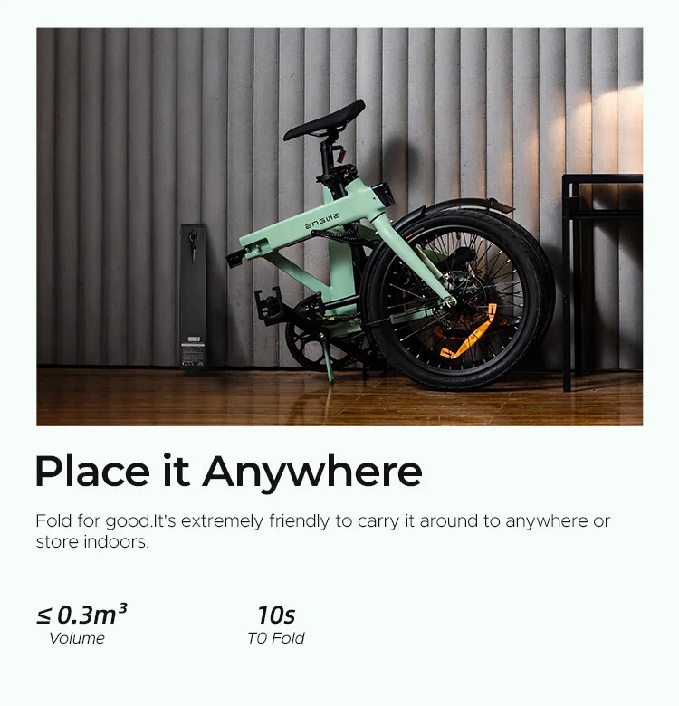 ENGWE P20 Electric Mini Bike for Teenagers & Women 250W Lightweight Ebike 20-Inch Tire Lithium Battery Power Supply Bike