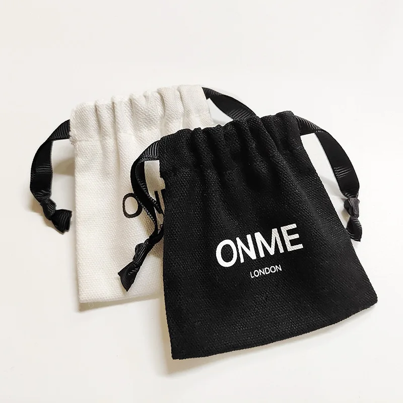 Eco Packaging shoe cotton drawstring bag for carrying dancing shoes