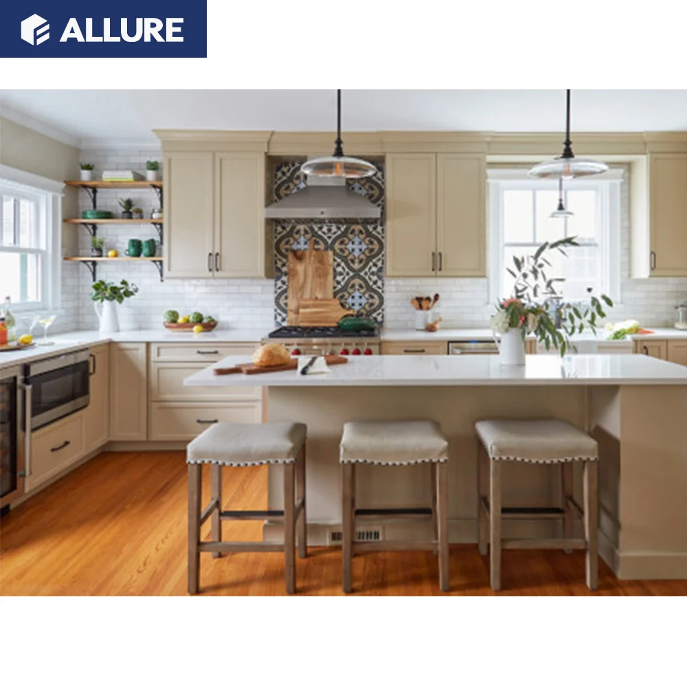 Allure shaker solid wood american under cheap kitchen cabinet designs for small kitchens in vietnam countertops