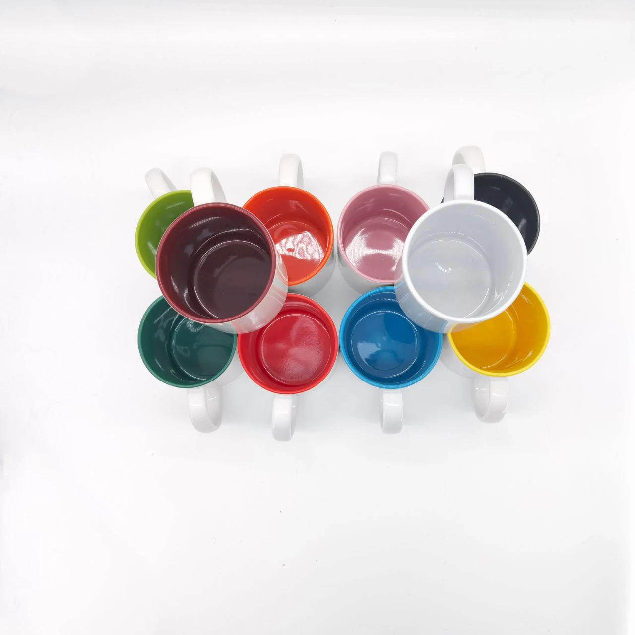 US Warehouse Reusable Personalized Logo Print White Earthenware sublimation Coffee Mug Travel Coffee Mug Custom Logo Printed