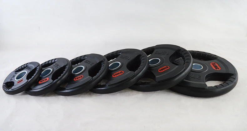 
Rubber covered Dumbbell Plates Or Round Hand Grip Weight Plate For Weightlifting 