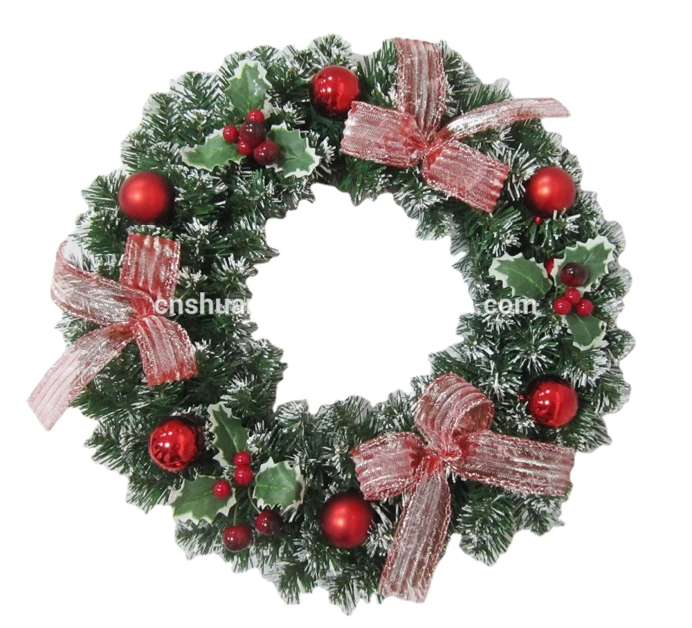 New design 50cm artificial christmas wreath indoor christmas wreaths