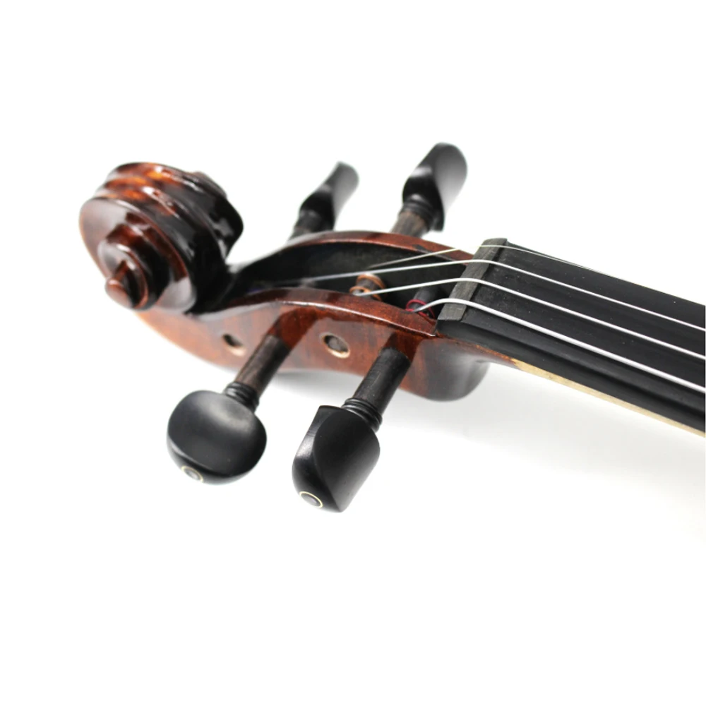 High quality 4/4-1/4 size solid spruce top violin with quality ebony parts