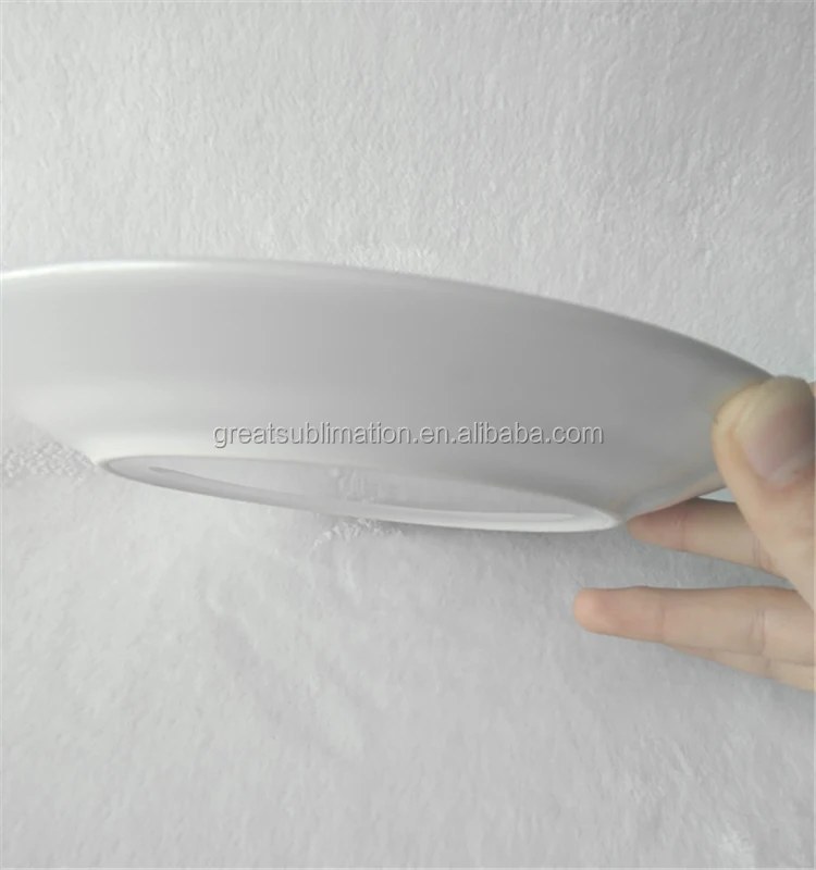 8' Customized round Sublimation Ceramic Plates Classic Design for Parties Sustainable Printing Decoration Dish