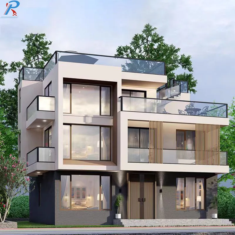 Prefab Modern Villa Materials Good Price Luxury Container House Villa Light Steel Villa