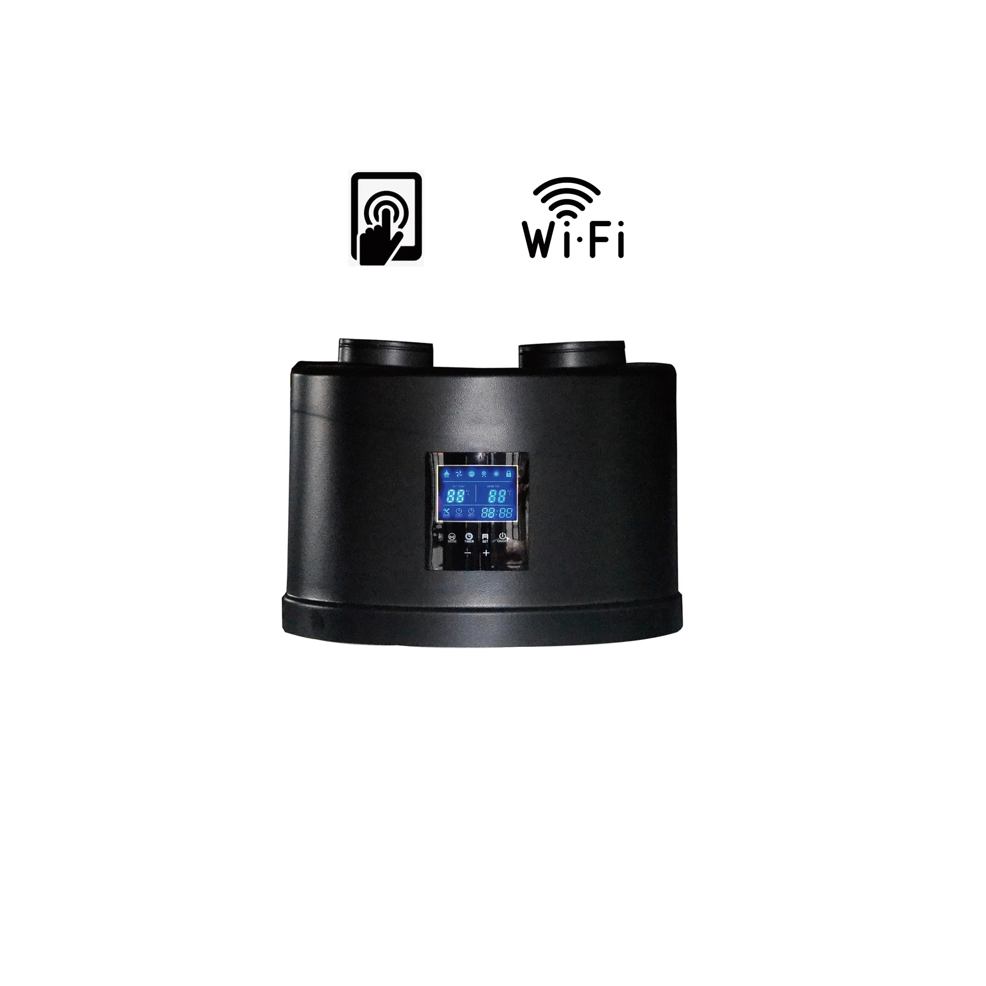 Suntree R32 R290 Top Part of Water Tank Storage High Temperature Heat Pump Water Heaters Touch Screen WIFI controller