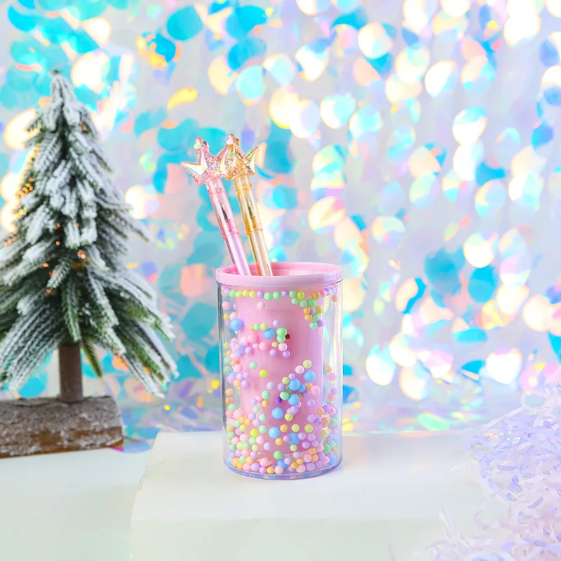 transparent penholder New department store student pen holder multi-functional pen holder