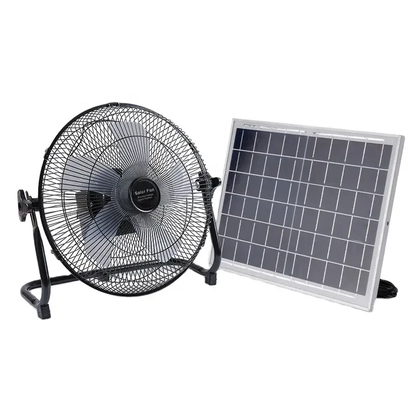 Omsen Most Popular Rechargeable Solar Powered Panels Ceiling Solar Fan Camping Cooling Electric Ac Fans For Home 18 Inch
