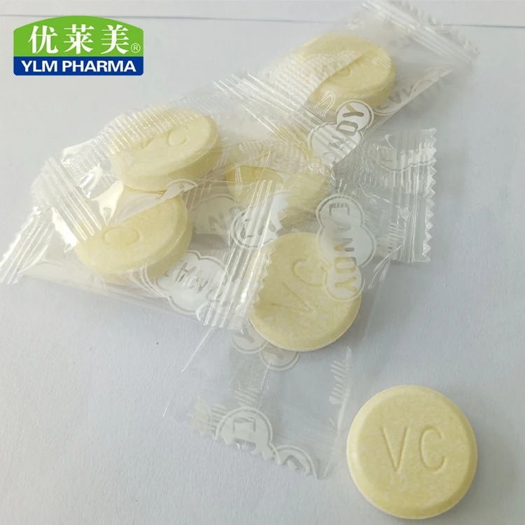 Health Food OEM ODM Probiotic Vitamin C Chewable Tablets 2g Bulk