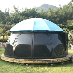 China Manufacturer Luxury Outdoor Gazebo Canopy Aluminium Sunroom Garden Gazebo Tent