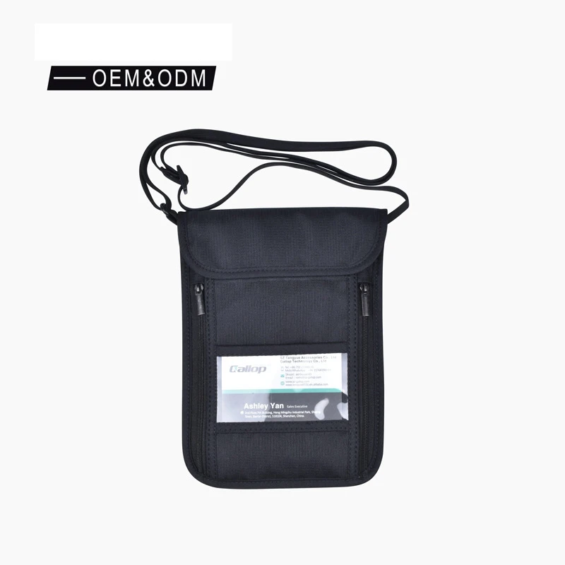 Thin Nylon casual money organizer for cash budget wallet Travel passport ID wallet bag phone purse slim rfid wallet custom