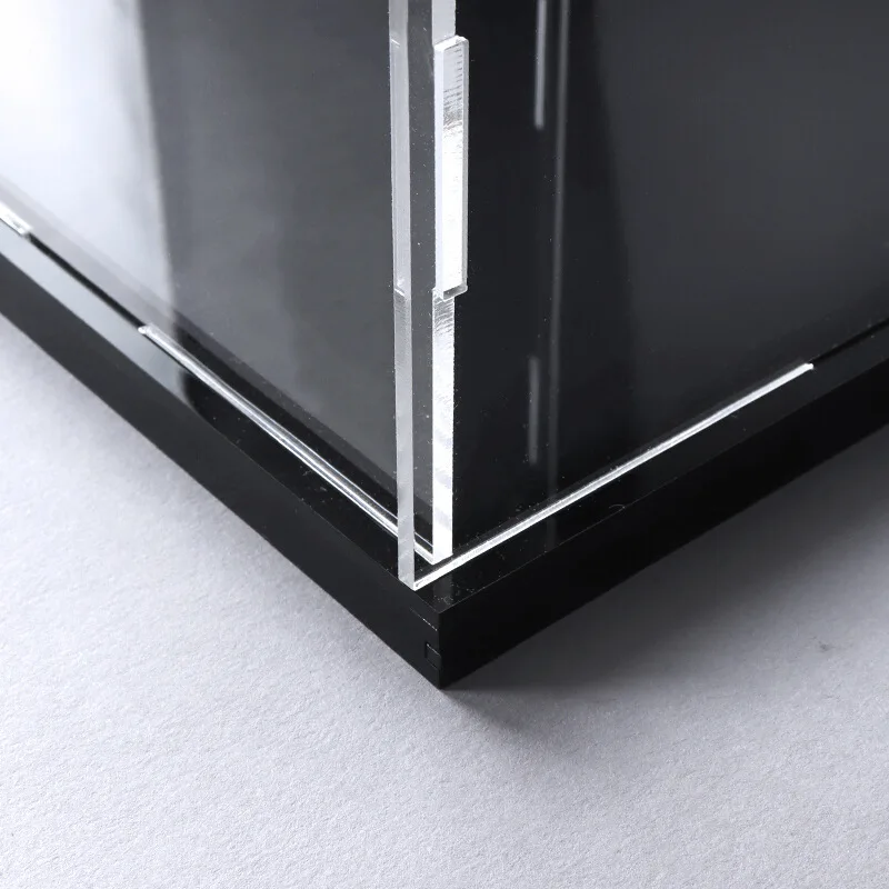 2 MM Thickness 30x30x30cm Boxes Assemble Figure Toy Protector Case Clear Acrylic Display Box with Base