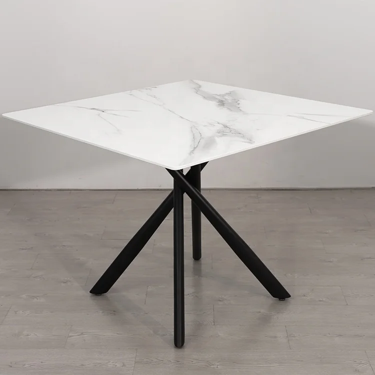 New Products Dining Room Furniture Luxury Small Ceramic Dining Table Top White Nordic