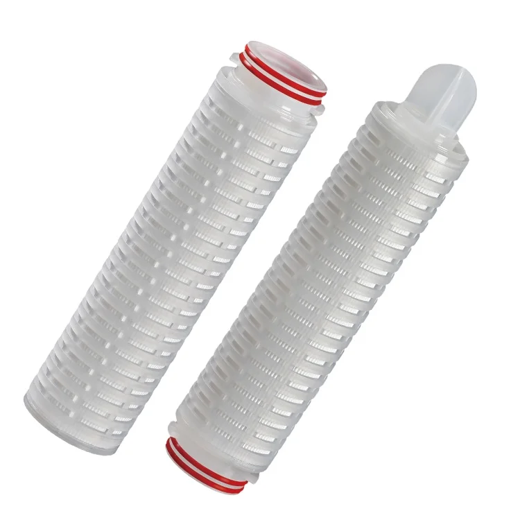 0.1/5 micron 20 inch pp core membrane pleated filter industrial cartridge for microelectronics photovoltaics solar
